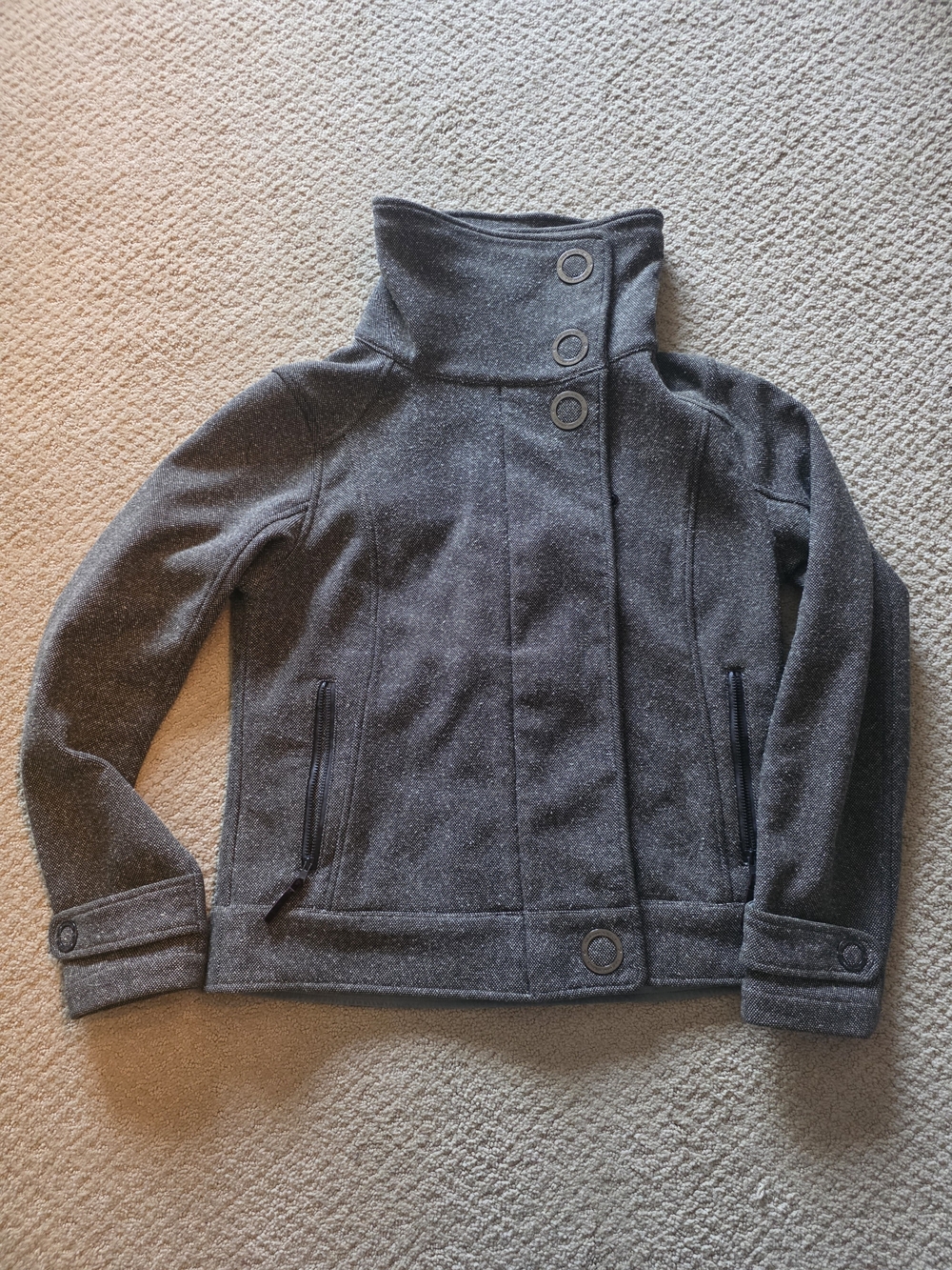 🌟 VINTAGE lululemon Audrey Tweed Bomber Jacket - Brown - Size 8 (EUC